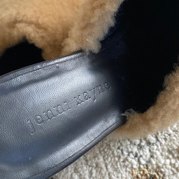 Jenni Kayne Tan Shearling Mules - Picture 5 of 7